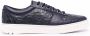 Ferragamo Gancini-embossed leather sneakers Blue - Thumbnail 1