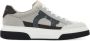 Ferragamo Gancini-embroidered leather sneakers Grey - Thumbnail 1
