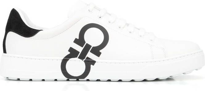 Ferragamo Gancini lace-up sneakers White