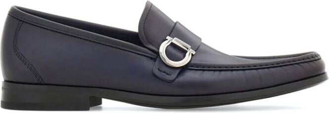 Ferragamo Gancini leather loafers Blue