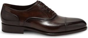 Ferragamo Gancini leather Oxford shoes Brown
