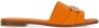 Ferragamo Gancini leather slide sandals Orange - Thumbnail 1