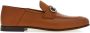 Ferragamo Gancini-plaque leather loafers Brown - Thumbnail 1