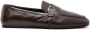 Ferragamo Gancini-plaque leather loafers Brown - Thumbnail 1