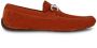 Ferragamo Gancini-plaque suede loafers Red - Thumbnail 1