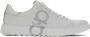 Ferragamo Gancini-print lace-up sneakers White - Thumbnail 1
