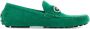 Ferragamo Gancini suede loafers Green - Thumbnail 1