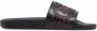 Ferragamo Groove logo-embossed sliders Black - Thumbnail 1