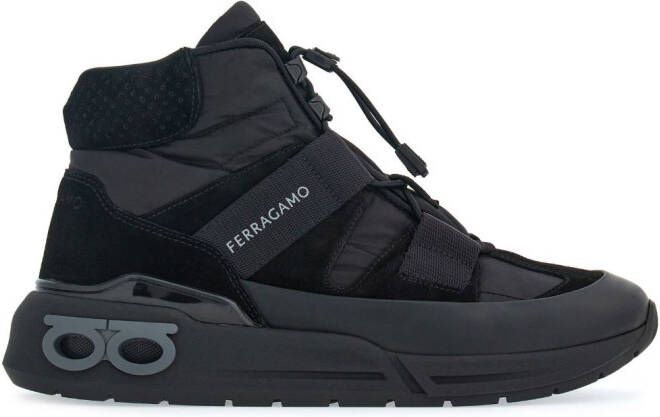 Ferragamo high-top trekking sneakers Black