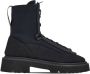 Ferragamo Hybrid Combat boots Black - Thumbnail 1