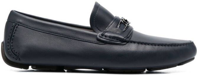 Ferragamo Lagos leather loafers Blue