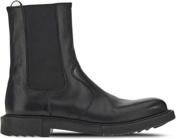 Ferragamo leather chelsea-boots Black