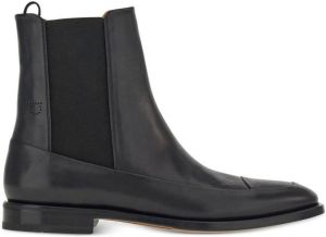 Ferragamo leather Chelsea boots Black