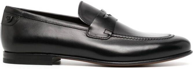Ferragamo leather Penny loafers Black