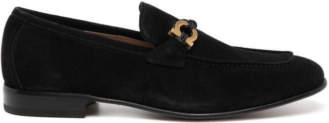 Ferragamo Lester slip-on suede loafers Black