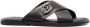 Ferragamo Logan logo-plaque sandals Black - Thumbnail 1