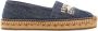 Ferragamo logo-embroidered denim espadrilles Blue - Thumbnail 1