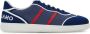 Ferragamo logo-embroidered panelled sneakers Blue - Thumbnail 1