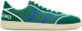 Ferragamo logo-embroidered panelled sneakers Green - Thumbnail 1