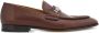 Ferragamo logo-engraved leather loafers Brown - Thumbnail 1
