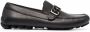 Ferragamo logo-plaque leather loafers Black - Thumbnail 1