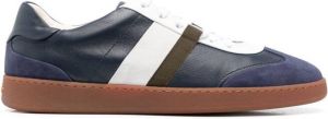 Ferragamo low-top leather sneakers Blue