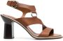 Ferragamo Mapi 85mm leather sandals Brown - Thumbnail 1