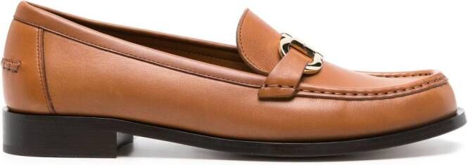 Ferragamo Maryan leather loafers Brown
