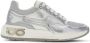 Ferragamo metallic leather sneakers Silver - Thumbnail 1