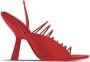 Ferragamo ALTAIRE 105 HIGH HEEL SANDAL LACE DETAIL LEATHER Red - Thumbnail 1