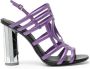 Ferragamo mirrored-heel 105mm sandals Purple - Thumbnail 1