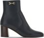 Ferragamo Otello buckle-detail ankle boots Black - Thumbnail 1