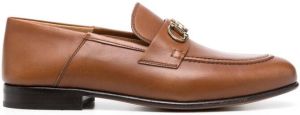 Ferragamo Ottone leather loafers Brown