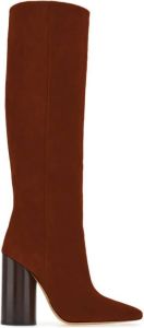 Ferragamo Oval 105mm knee-high boots Brown