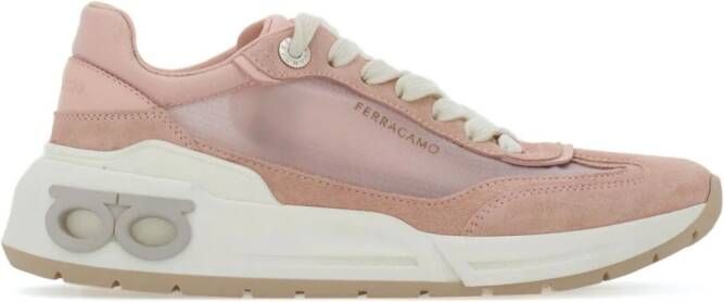Ferragamo panelled low-top sneakers Pink