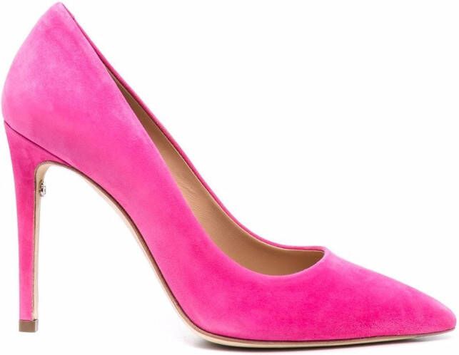 Ferragamo pointed leather pumps Pink