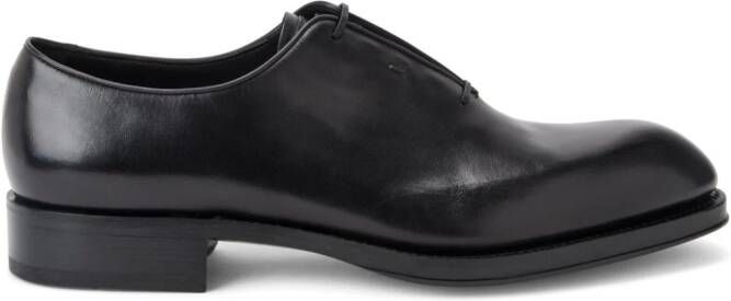 Ferragamo polished leather oxford shoes Black