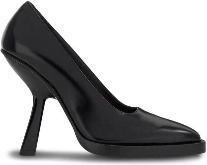 Ferragamo shaped-high-heel pumps Black