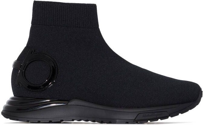 Ferragamo sock-style slip-on sneakers Black