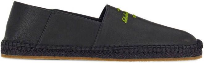 Ferragamo soft leather espadrilles Black