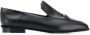 Ferragamo square-toe leather loafers Black - Thumbnail 1