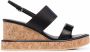 Ferragamo Vara Bow 55mm wedge sandals Black - Thumbnail 1