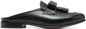 Ferragamo Vara bow leather mules Black