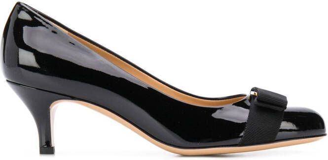 Ferragamo Vara bow mid-heel pumps Black