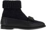 Ferragamo Vara bow sock-ankle loafers Black - Thumbnail 1