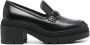 Ferragamo Vara Chain leather 40mm loafers Black - Thumbnail 1