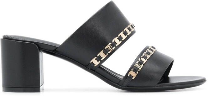 Ferragamo Vara chain sandals Black