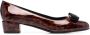 Ferragamo Vara patent leather pumps Brown - Thumbnail 1