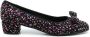 Ferragamo Vara sequin-embellished pumps Black - Thumbnail 1