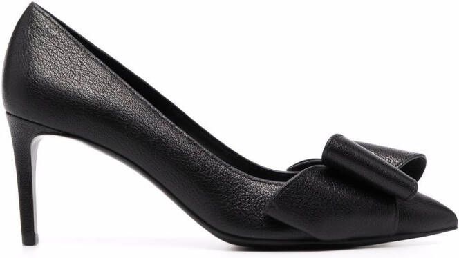 Ferragamo Zoey bow-detail pumps Black